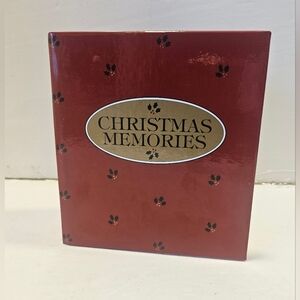 Vintage "Christmas Memories" Red Christmas 4×6 Photo Album Innisbrook Wraps Mist